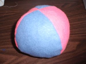 Here is the origional one. It's too big to juggle, but fun for games and toss!